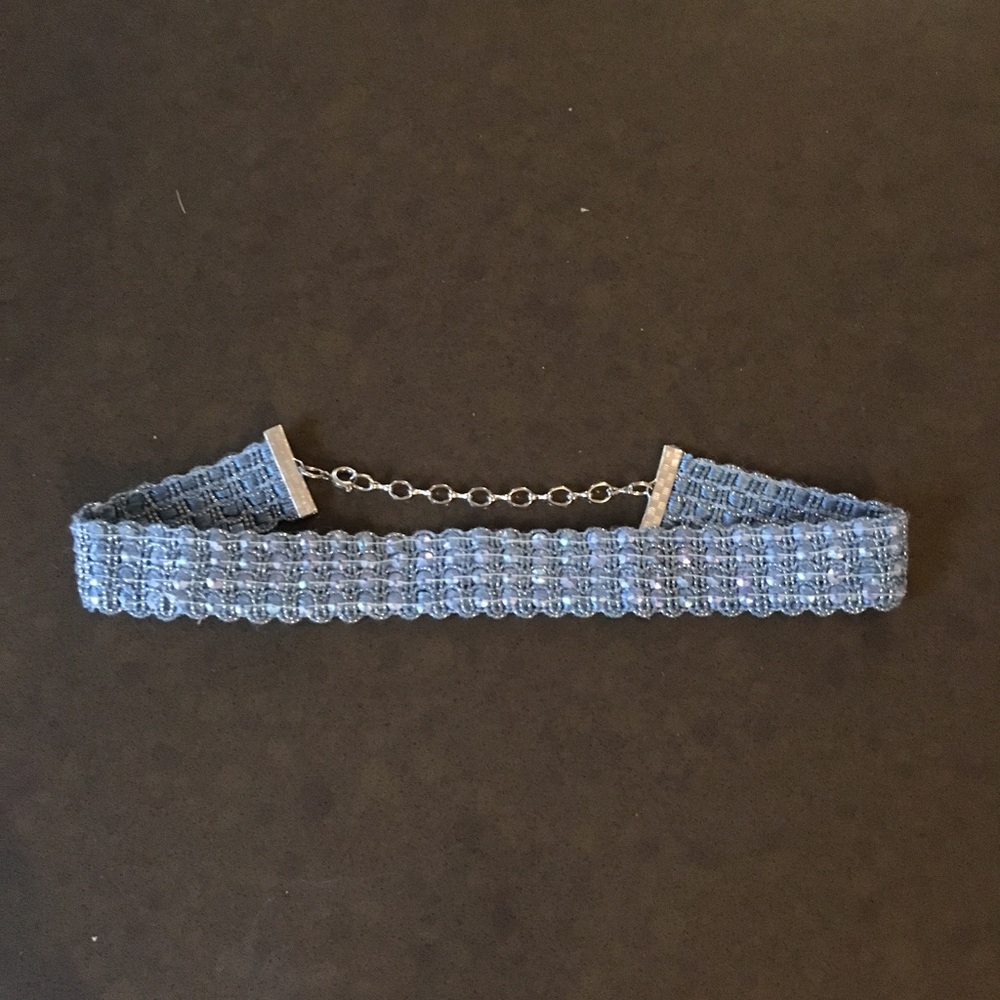 3/$10 Blue sequin choker